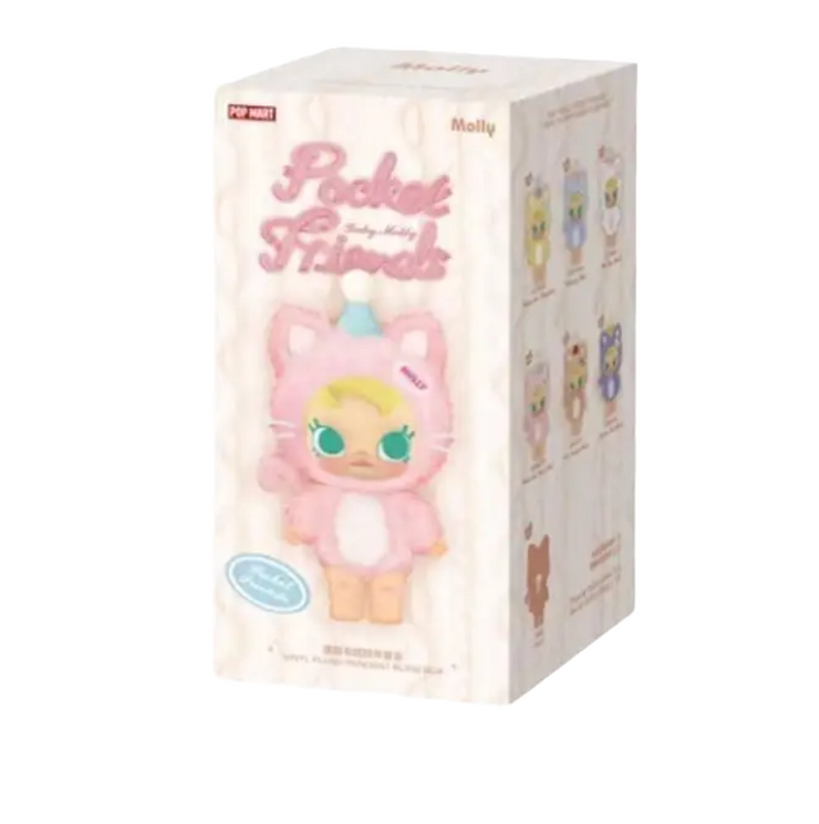 Pop Mart Baby Molly Pocket Friends Series Vinyl Plush Pendant Single Blind Box