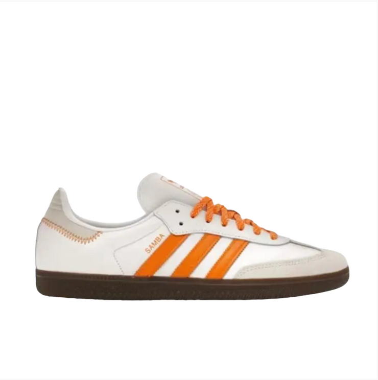 adidas Samba OG Cloud White Orange Women's (5.5W,7W)