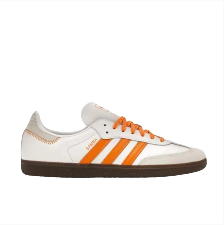 adidas Samba OG Cloud White Orange Women's (5.5W,7W)